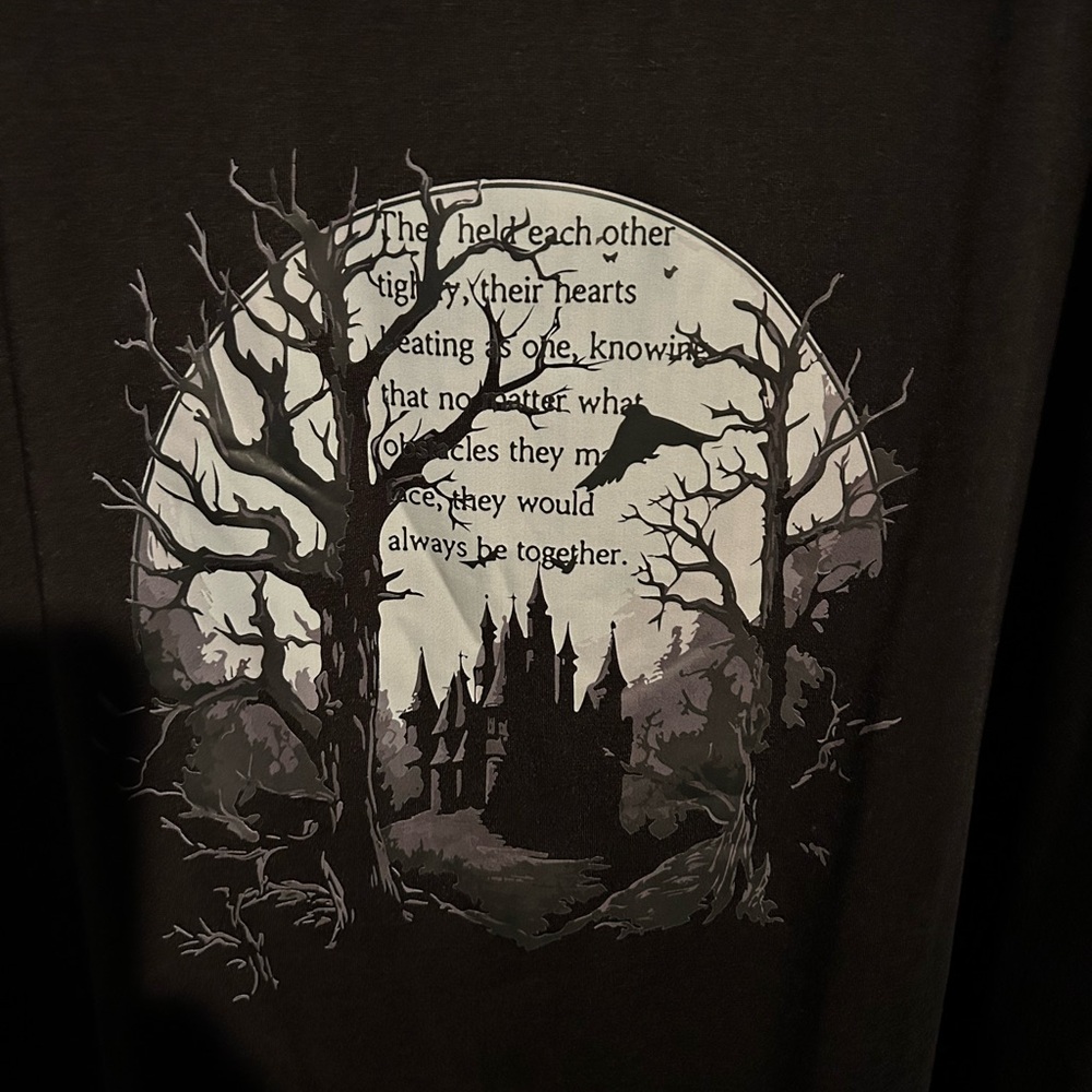 ROMWE Black Short Sleeve Graphic T-Shirt